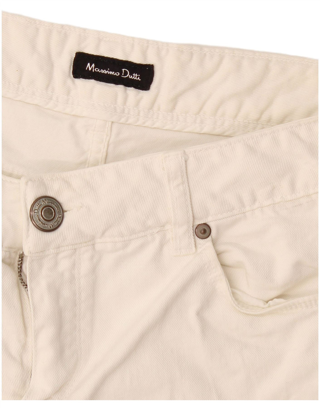 Massimo Dutti Γυναικείο Slim Jeans W28 L27 Λευκό