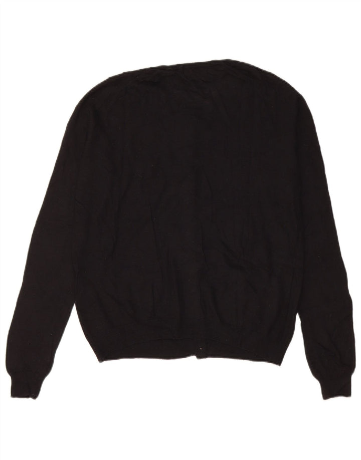 Zara Γυναικείο πουλόβερ UK 14 Medium Black Nylon