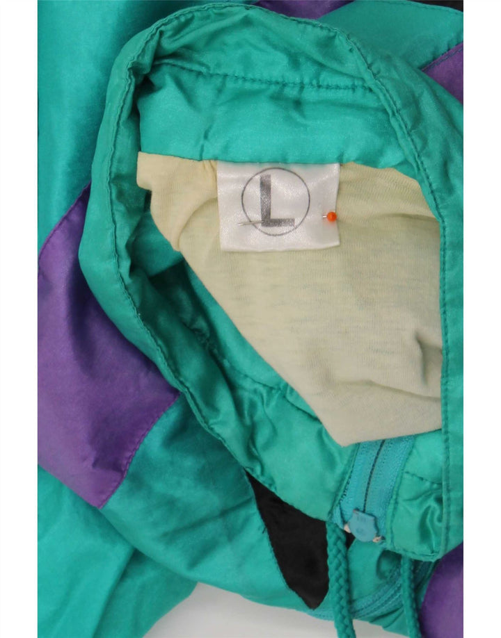 Ανδρική φόρμα Vintage Top Jacket Large Green Colourblock Polyamide