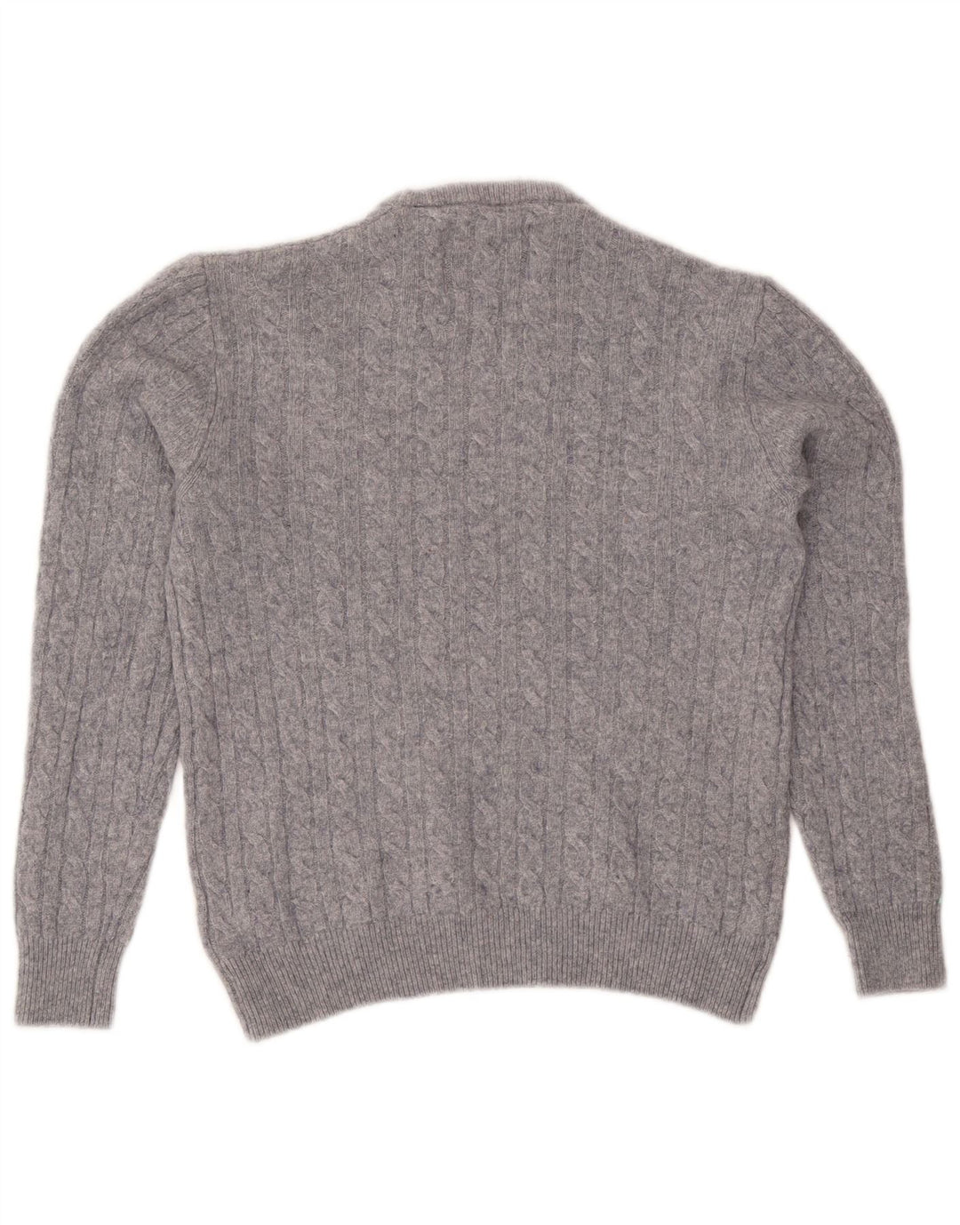 Jack Wills γυναικείο πουλόβερ με λαιμόκοψη UK 14 μεσαίου γκρι μαλλί