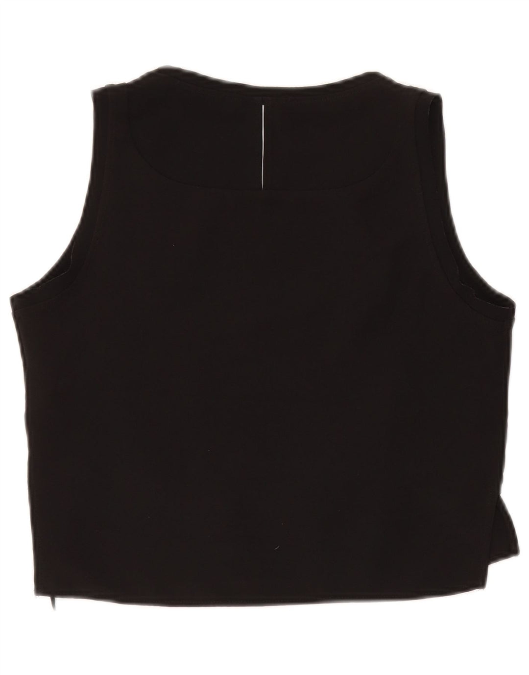 Γυναικεία αμάνικη μπλούζα ZARA Crop Top UK 10 Small Black Polyester