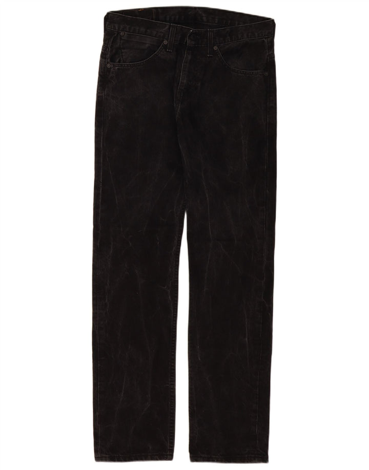 Levi's Mens 504 Straight Jeans W30 L32 Μαύρο βαμβακερό