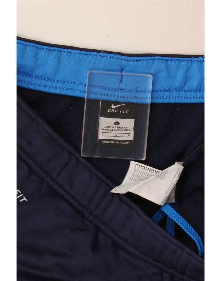 Ανδρικό παντελόνι αθλητικής φόρμας Nike Dri Fit Μεγάλο μπλε ναυτικό πολυεστέρα