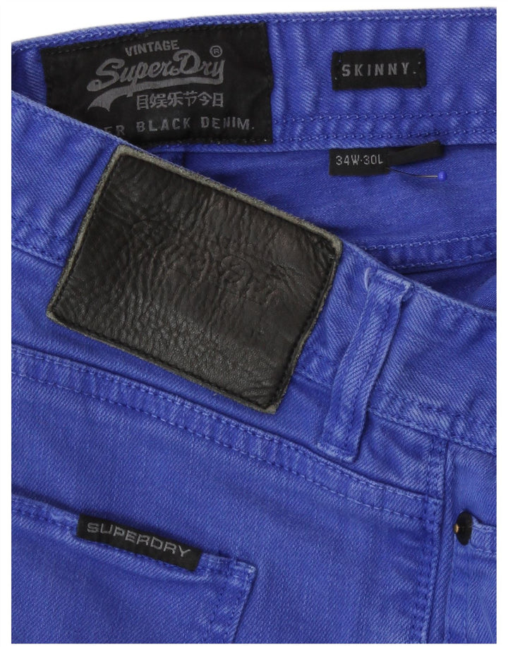 Ανδρικό Skinny Jeans Superdry W34 L30 Blue