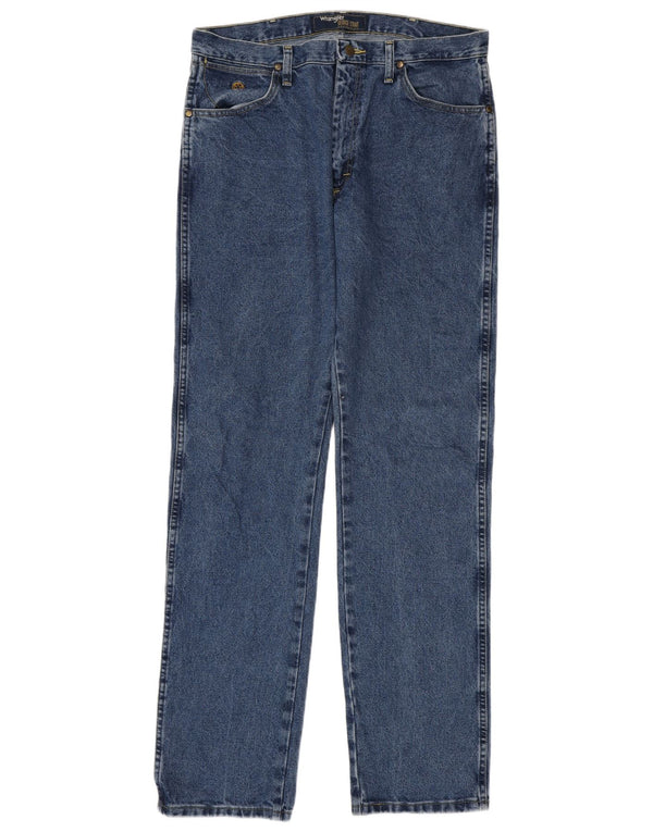 Ανδρικό τζιν Wrangler ίσιο W34 L36 Μπλε βαμβακερό