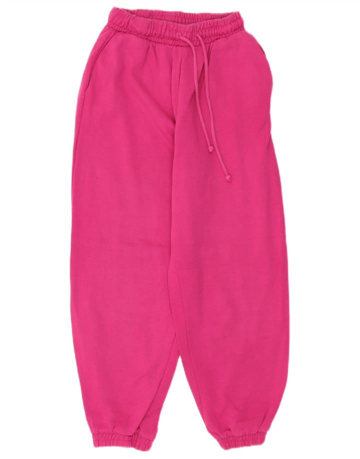 Zara Γυναικεία αθλητική φόρμα Παντελόνι Joggers UK 10 Small Pink Polyester