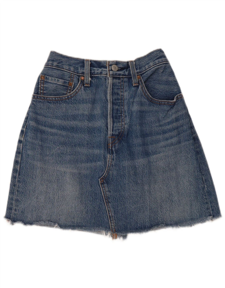 Γυναικεία Μίνι Τζιν Φούστα LEVI'S W28 Μεσαίο Μπλε