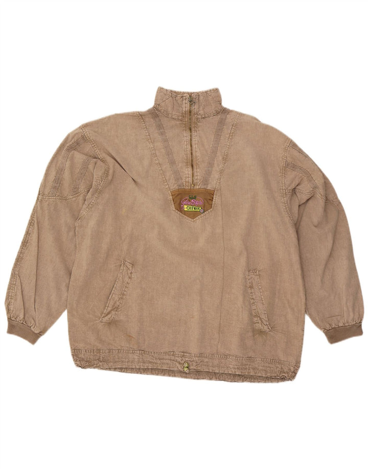 Chewan ανδρικό μπλουζάκι με φερμουάρ μακρυμάνικο XL γκρι