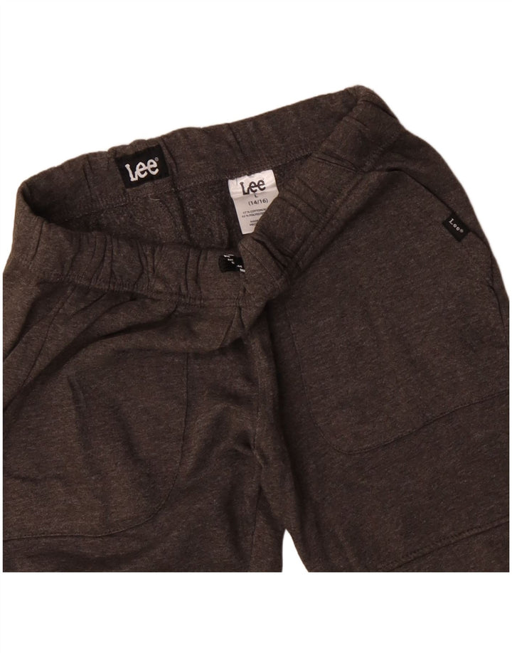Lee Boys αθλητική φόρμα παντελόνι Joggers 14-15 ετών μεγάλο γκρι βαμβακερό