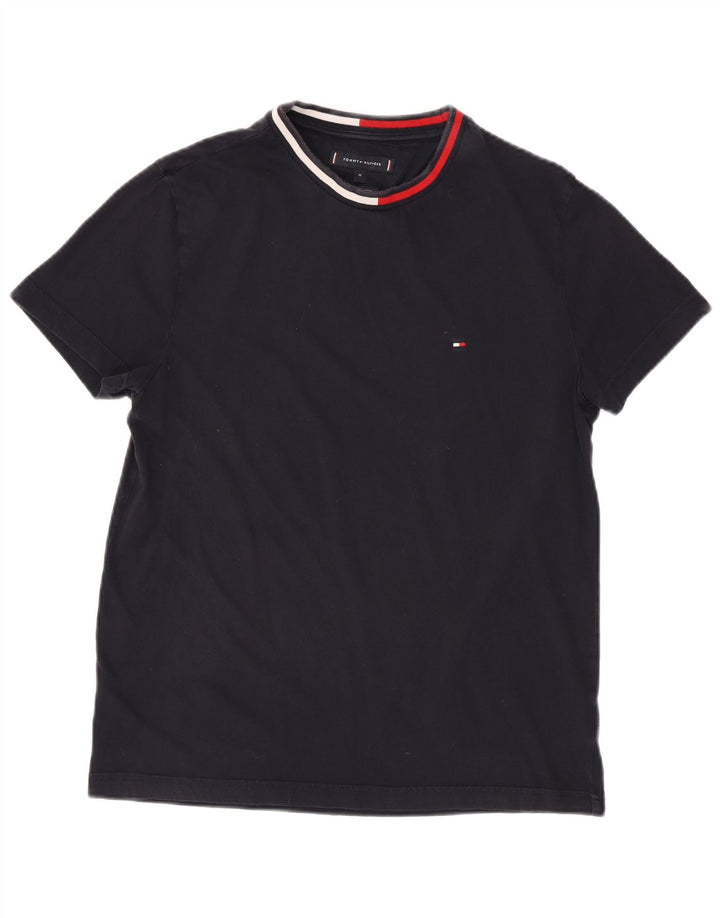 Ανδρικό T-Shirt TOMMY HILFIGER Τοπ μεσαίου μπλε βαμβακερό