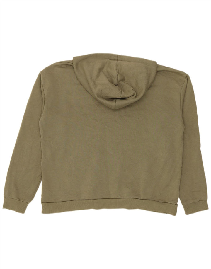 Fila Γυναικείο Hoodie Jumper UK 14 Medium Khaki Polyester