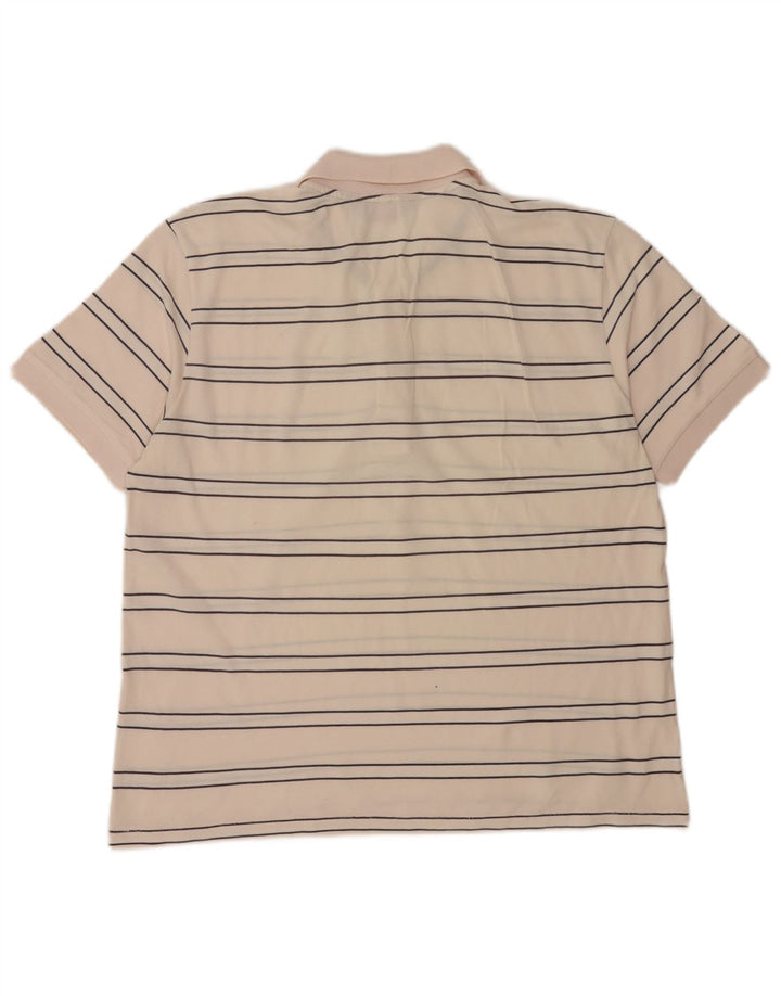 Ανδρικό μπλουζάκι πόλο Kappa μεγάλο ροζ ριγέ