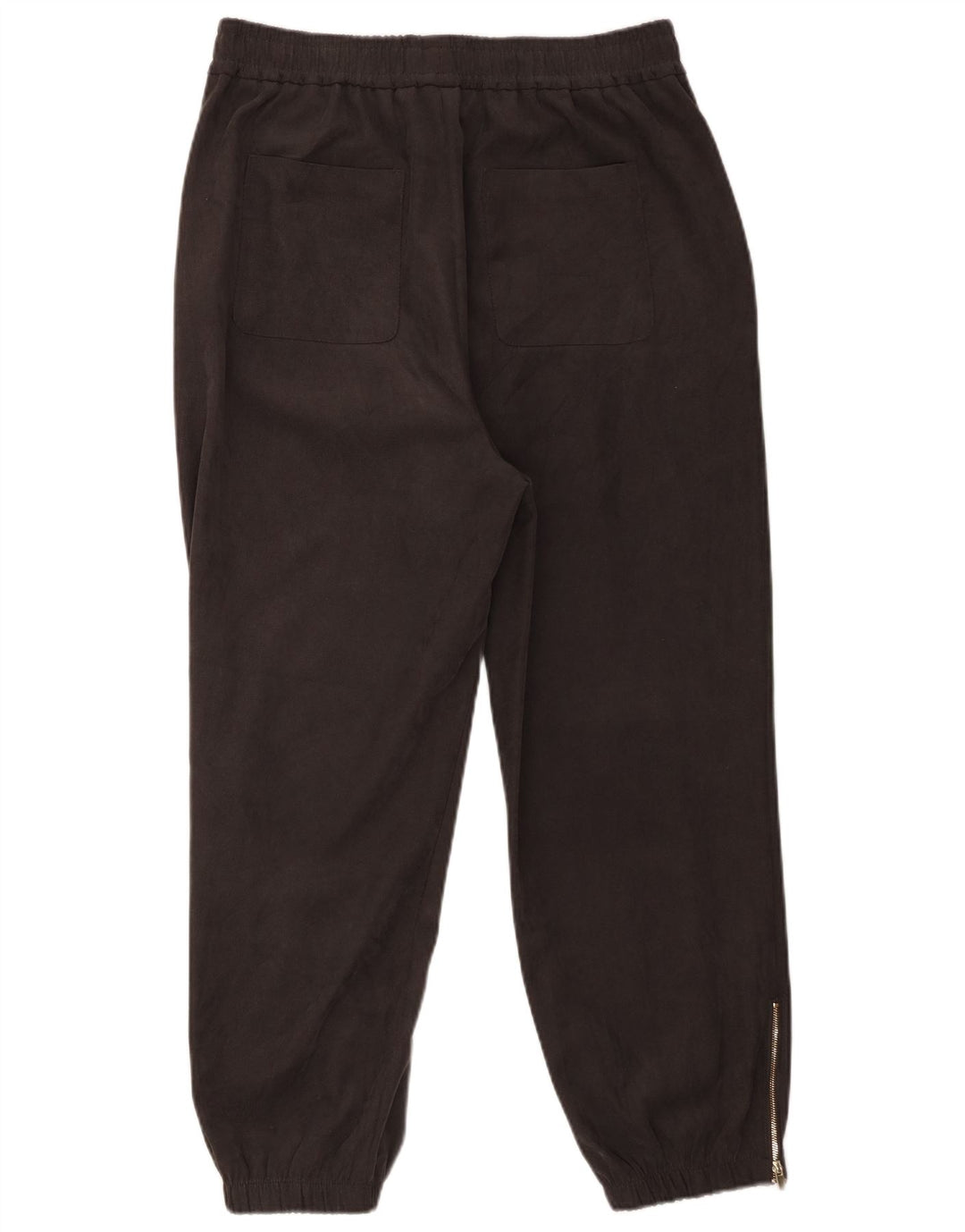 Zara Γυναικεία φόρμα Crop Παντελόνι Joggers UK 16 Large Grey Polyester
