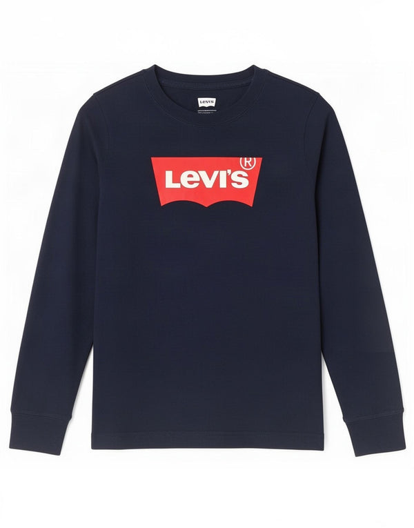 Levi's Boys Graphic Top Μακρυμάνικο 7-8 ετών Navy Blue Cotton