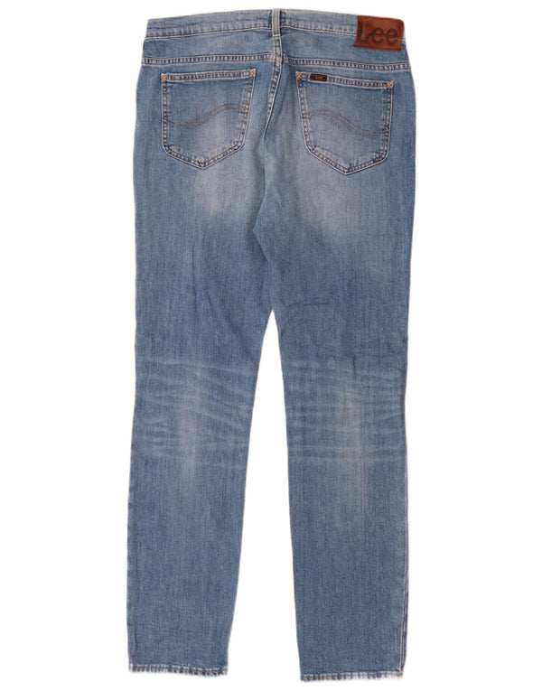Lee Mens Rider Slim Jeans W34 L32 Blue Cotton