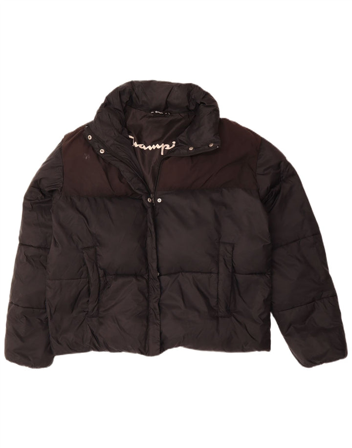 CHAMPION Γυναικείο μπουφάν με επένδυση UK 18 XL μαύρο χρώμα