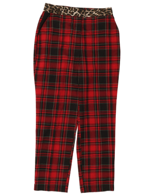 GUESS Γυναικείο κωνικό παντελόνι Chino W28 L26 Red Check Polyester