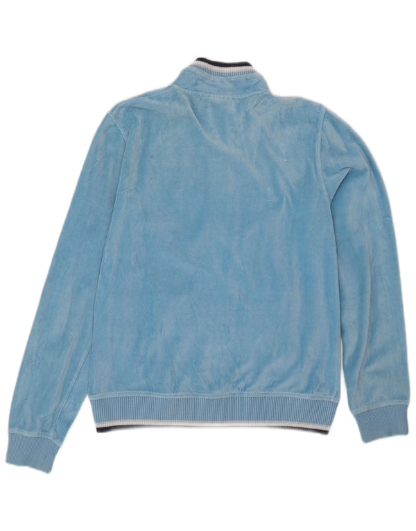 Γυναικεία βελούδινη φόρμα Diadora Top Jacket UK 10 Small Blue Cotton