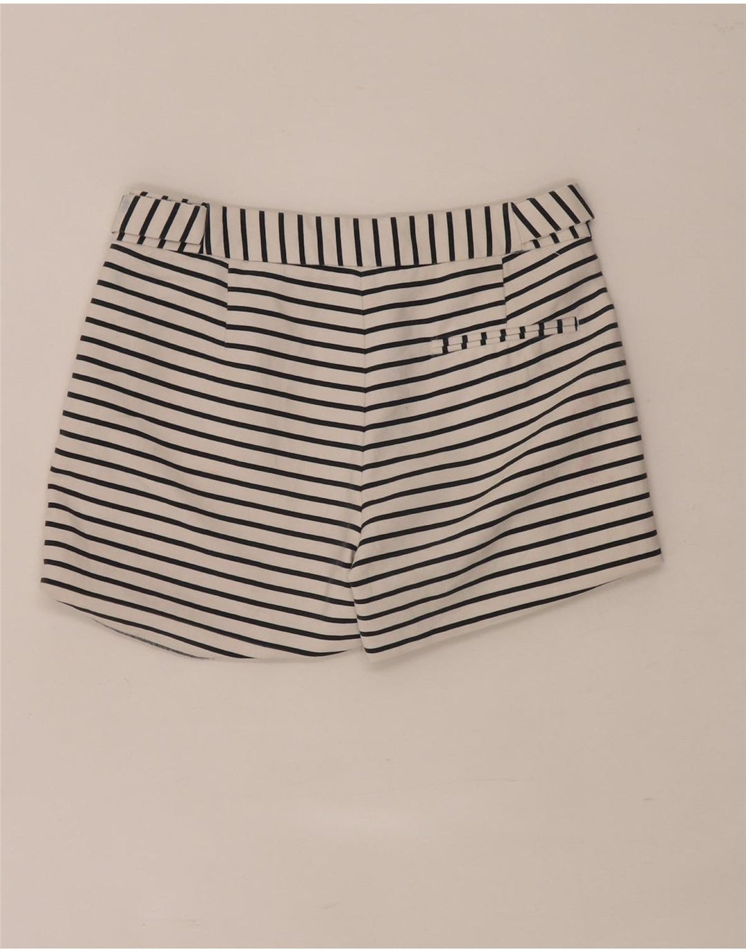 Zara Γυναικείο κανονικό σορτς XS W28 Λευκό ριγέ