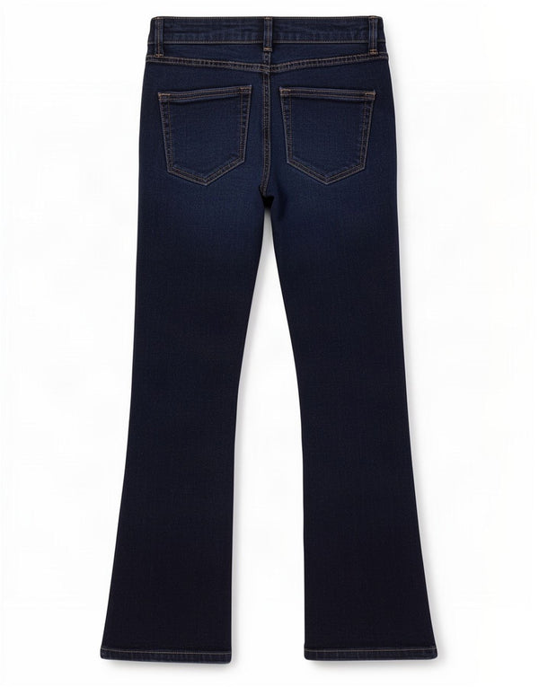 Zara Γυναικεία μποτάκια τζιν EU 34 2XS W24 L26 Navy Blue Cotton