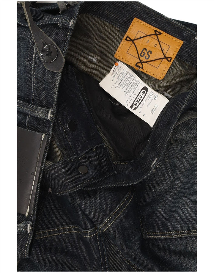 G-STAR Ανδρικό 3301 Dungarees ίσιο τζιν W31 L32 Μπλε βαμβακερό