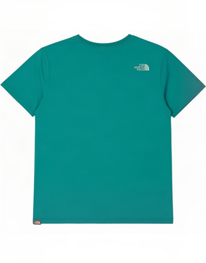 Ανδρικό T-Shirt North Face Top μεγάλο τιρκουάζ βαμβακερό