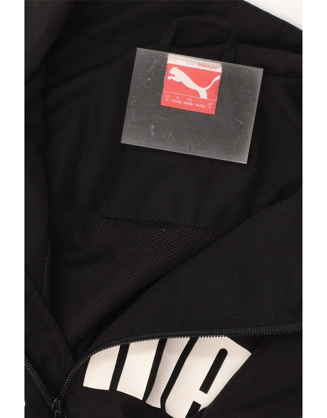 Ανδρική φόρμα αθλητικής φόρμας PUMA γραφικό τοπ μπουφάν Μικρό μαύρο