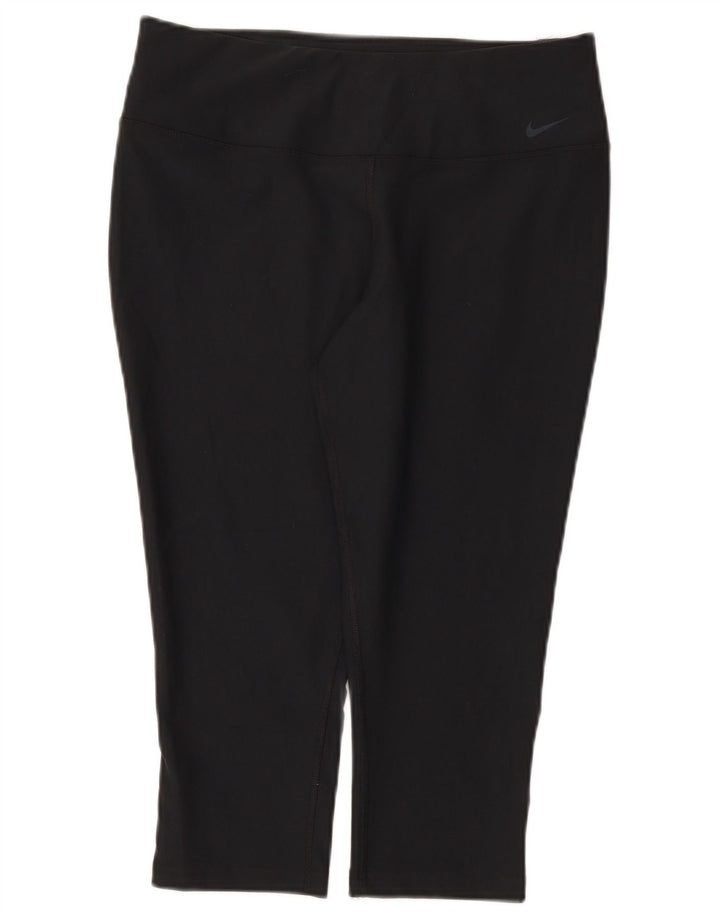 Γυναικείο κολάν Nike Dri Fit Capri UK 14 Μεγάλο μαύρο πολυεστέρα