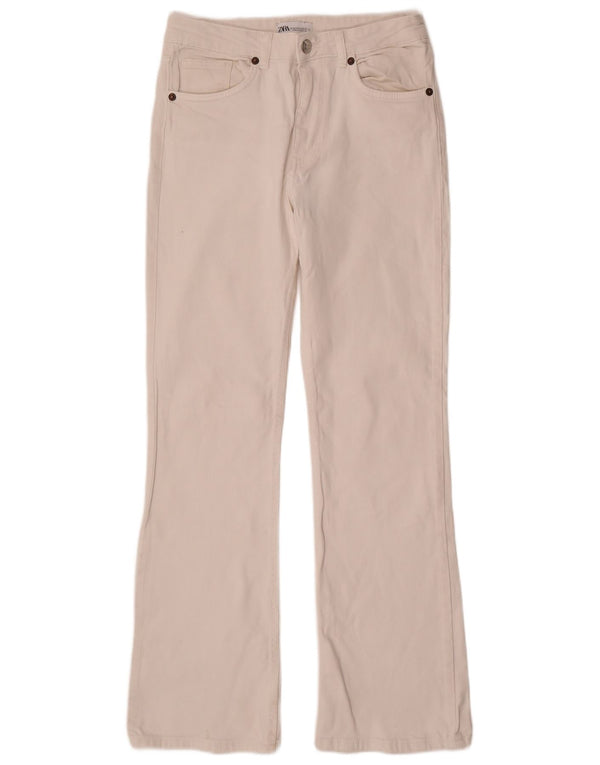 Zara Γυναικείο Τζιν μποτάκι EU 38 Small W28 L31 Λευκό