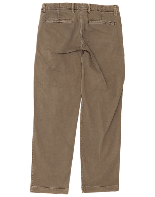 Gap Ανδρικό παντελόνι Chino με χαλαρή εφαρμογή W32 L32 Χακί βαμβακερό