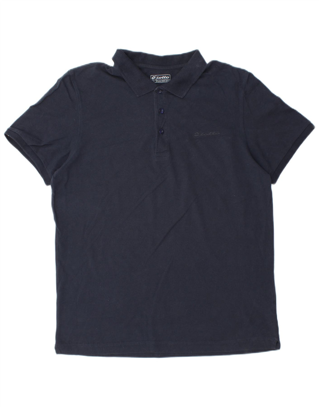 Ανδρικό πουκάμισο πόλο LOTTO XL Navy Blue Cotton