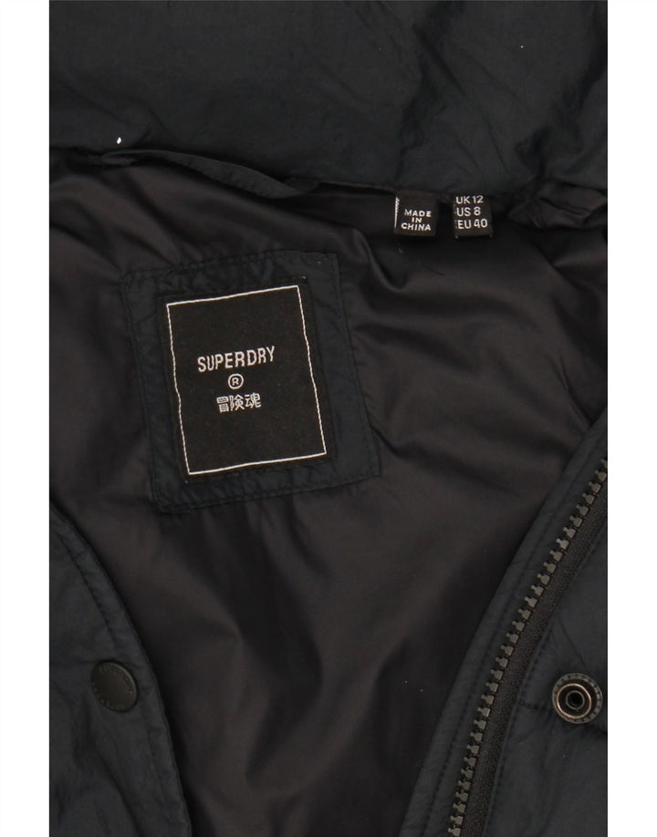 Superdry γυναικείο μπουφάν με κουκούλα UK 12 Medium Black