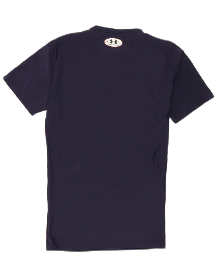 Under Armour Ανδρικό T-Shirt Top Large Navy Blue Polyester
