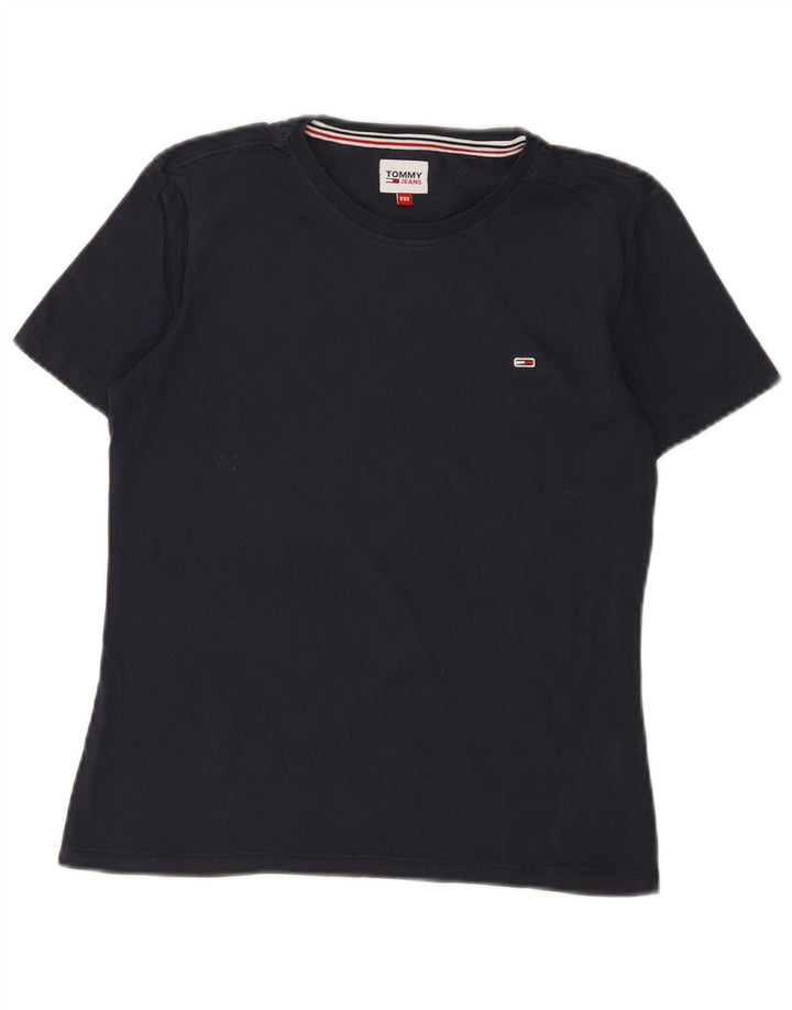 Γυναικείο T-Shirt TOMMY HILFIGER Top UK 2 2XS Navy Blue Cotton
