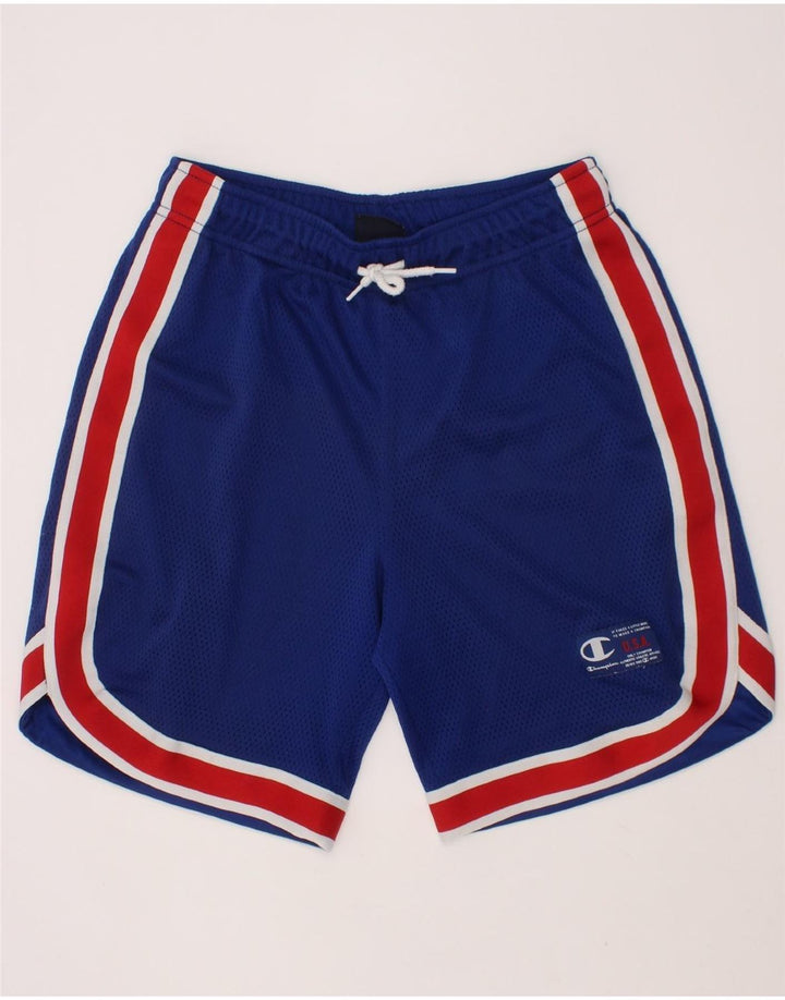 CHAMPION Boys Sport Shorts 11-12 Years Large Blue Vintage Champion and Second-Hand Champion from Messina Hembry 