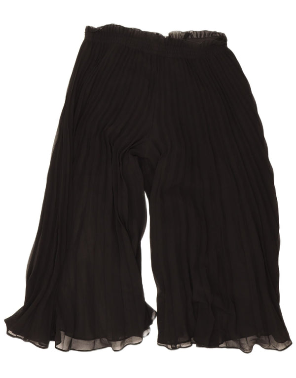 Zara Γυναικείο Παντελόνι Κάπρι Ψηλόμεσο Cullotes Medium W28 L20 Μαύρο