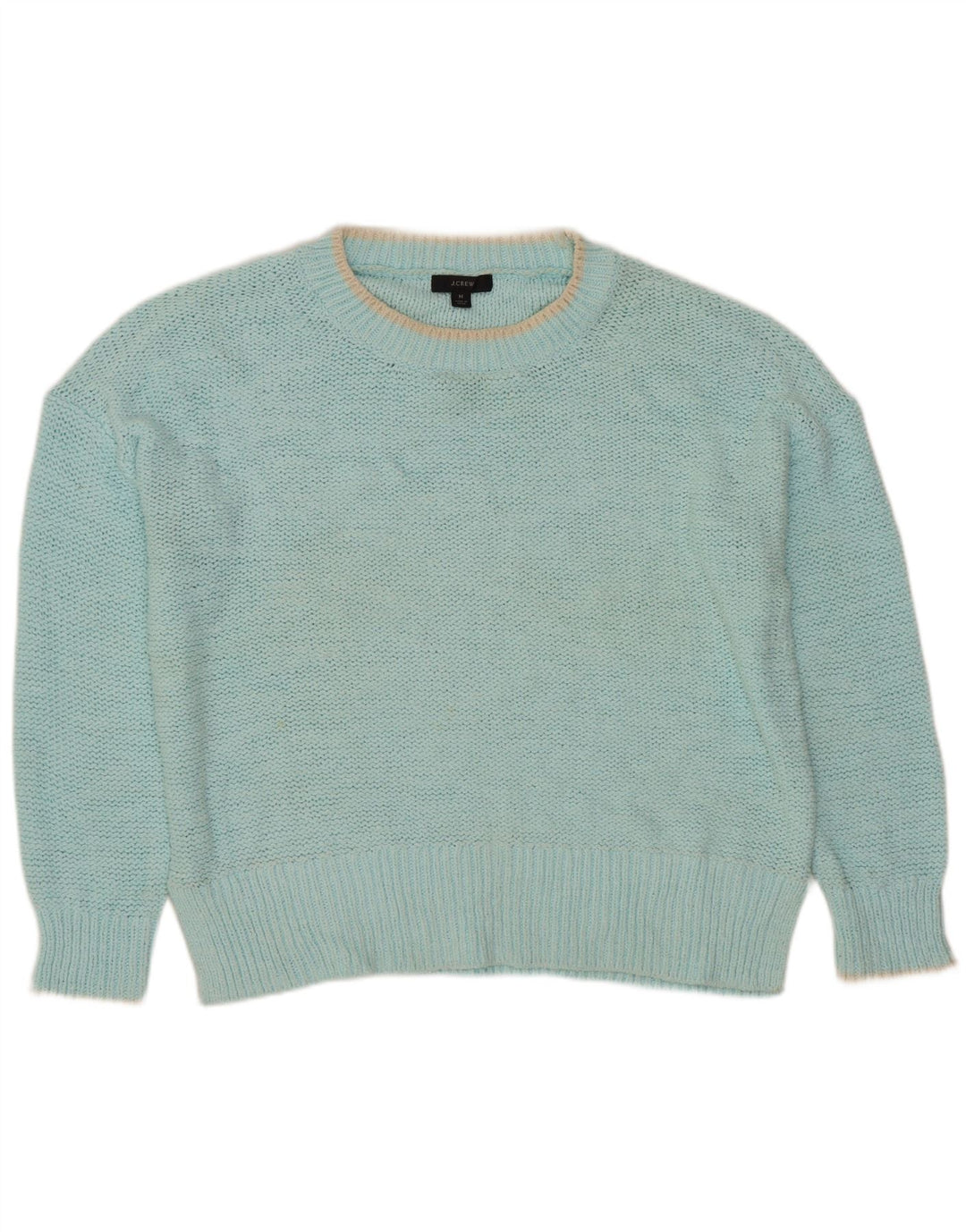 J. CREW Γυναικείο πουλόβερ υπερμεγέθους Boat Neck Jumper UK 14 Medium Turquoise