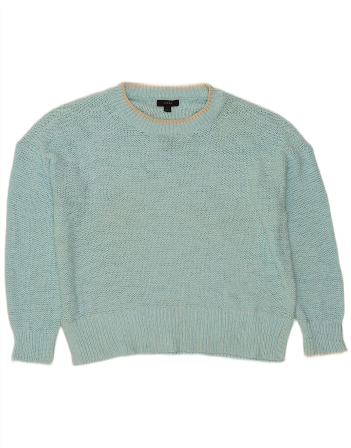 J. CREW Γυναικείο πουλόβερ υπερμεγέθους Boat Neck Jumper UK 14 Medium Turquoise