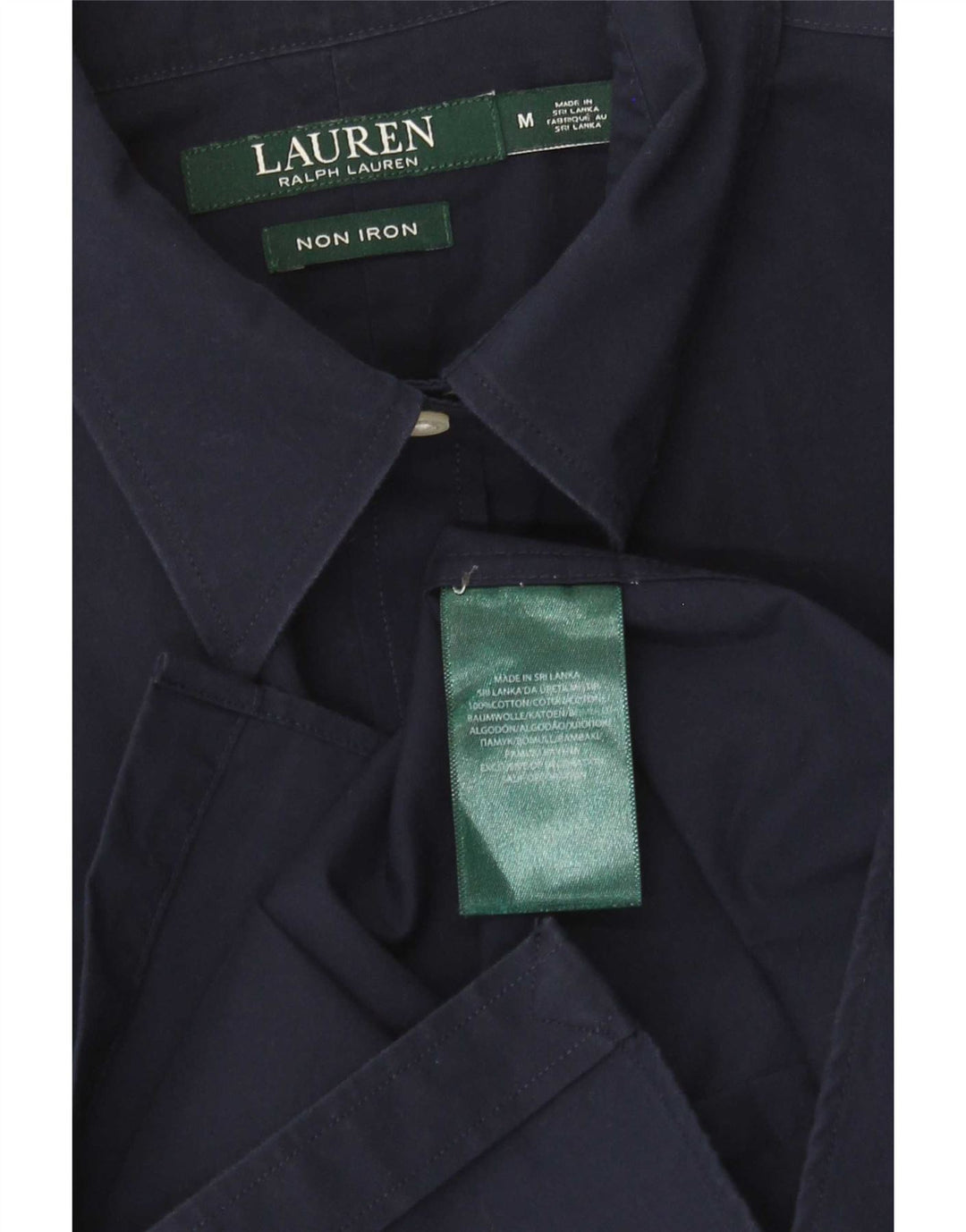 Γυναικείο πουκάμισο Ralph Lauren UK 14 Medium Navy Blue βαμβακερό