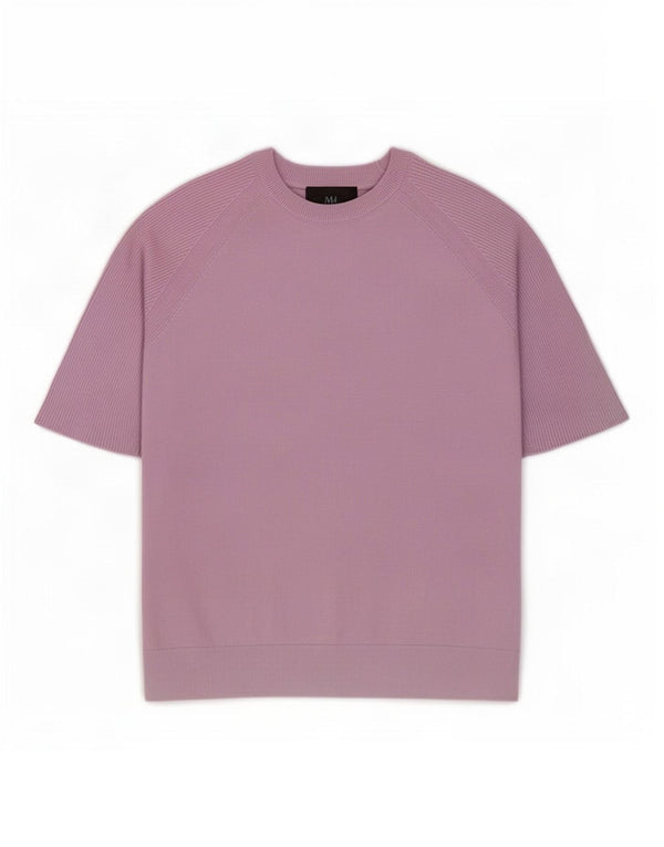 Marks & Spencer Γυναικείο Crop Boat Neck Jumper πουλόβερ UK 12 Medium Purple