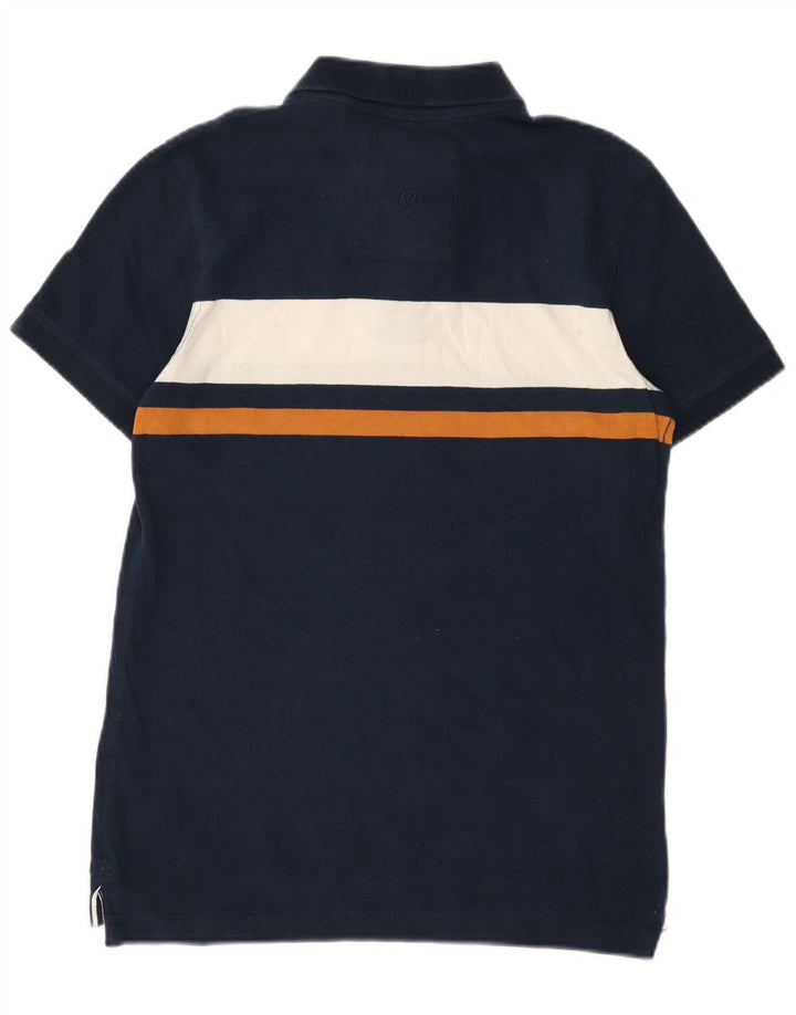 FAT FACE Ανδρικό μπλουζάκι πόλο XS Navy Blue Colourblock Βαμβακερό