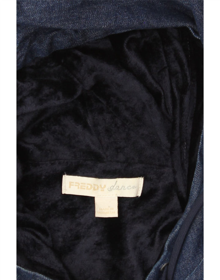 FREDDY Γυναικείο Τζιν Μπουφάν με κουκούλα UK 14 Medium Navy Blue