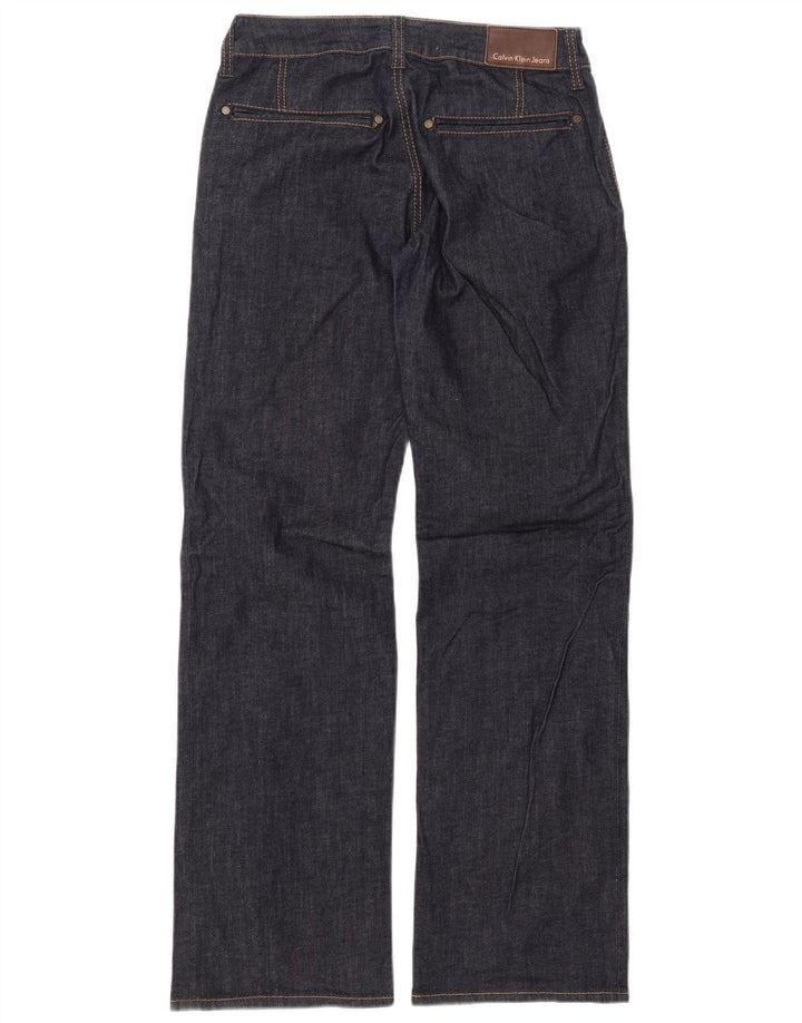 CALVIN KLEIN Γυναικείο ίσιο τζιν W30 L33 Μπλε βαμβακερό