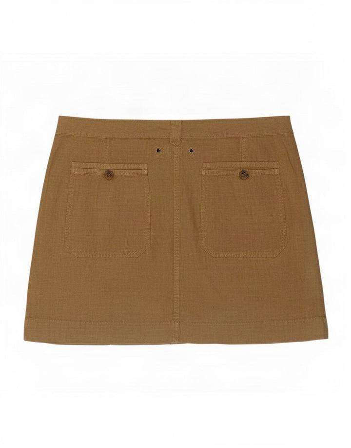 Massimo Dutti Γυναικεία Μίνι Φούστα Μεσαία W30 Μπεζ