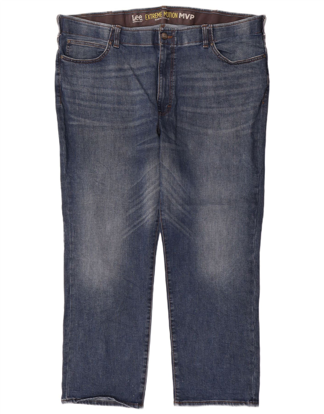 Lee Mens Straight Jeans W48 L32 Μπλε Βαμβακερό