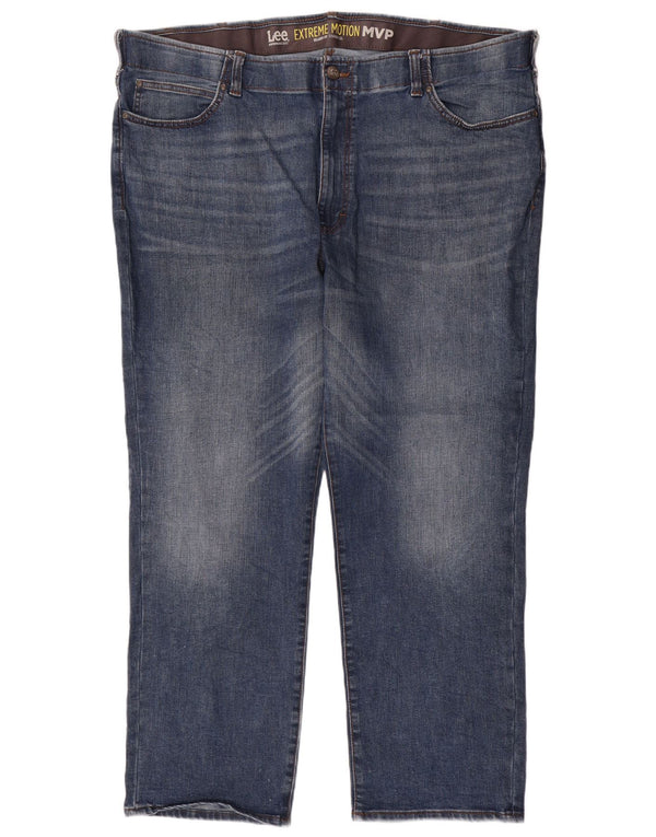 Lee Mens Straight Jeans W48 L32 Μπλε Βαμβακερό