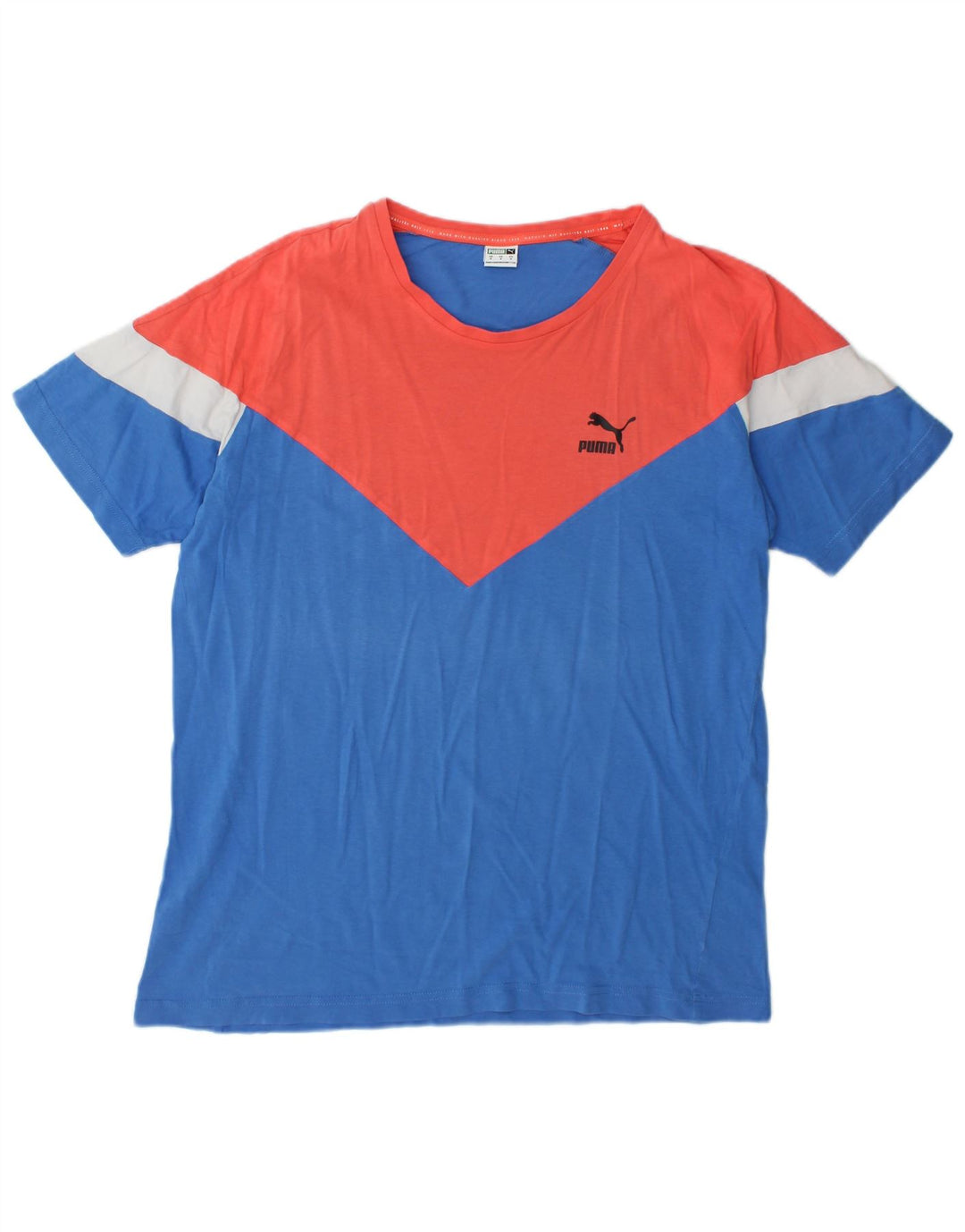 Ανδρικό T-Shirt Puma Top Medium Blue Colourblock