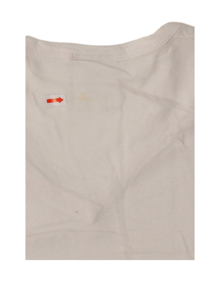 DIADORA Mens T-Shirt Top Large White Cotton