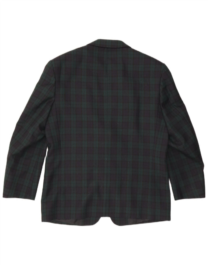 Douglas Ανδρικό σακάκι με 2 κουμπιά σακάκι IT 50 Large Green Check Polyester