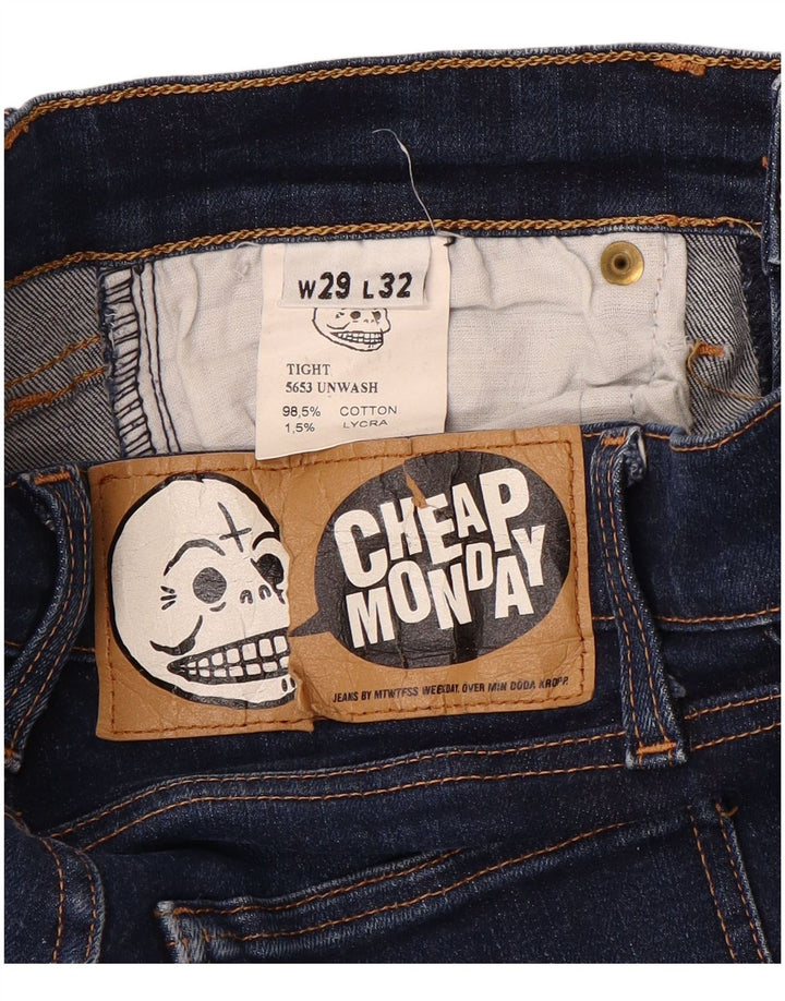 CHEAP MONDAY Γυναικείο Skinny Jeans W29 L29 Navy Blue Cotton